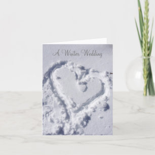 Invitation Sois Mon Coeur De Mariage D'Hiver D'Épouse