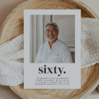 Soixante 60e Anniversaire Carré Photo Homme
