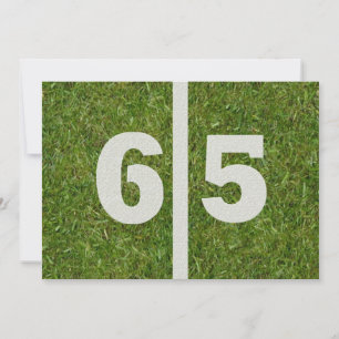 Invitation soixante-cinquième Fête d'anniversaire de yard ! 