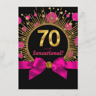 Invitation Soixante-dixième anniversaire de mariage féminin r