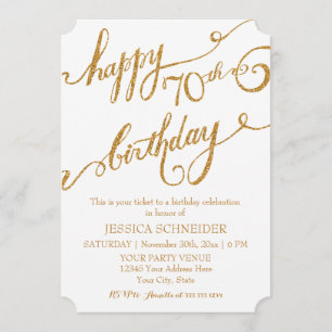 Invitation soixante-dixième, soixante-dixième célébration de