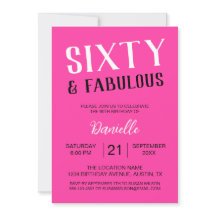 Soixante et fabuleux rose 60e anniversaire