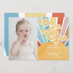 Invitation Soleil 1er Anniversaire Boho One dans le soleil