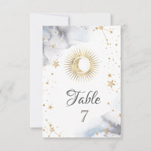 Invitation Soleil céleste, Lune, Étoiles