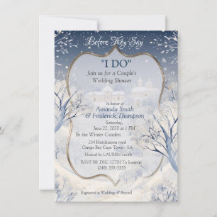 Invitation Soleil Unique en Design d'Hiver