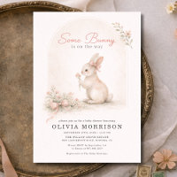 Some Bunny Rose Coquette Noeud Baby Shower