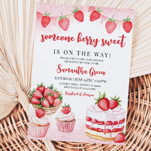 Invitation Someone Berry Sweet Baby Shower