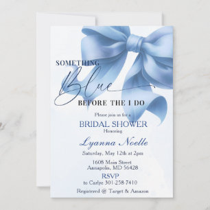 Invitation Something Blue avant mon Shower de Mariage