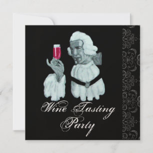 Invitation SOMMELIER VIN DÉGUSTATION FÊTE Damas, Champagne