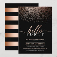 Somptueux Rose Gold/Copper N'importe quel âge fête