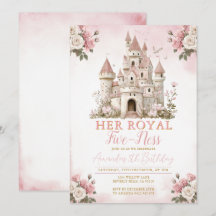 Son château royal de cinq-ies Anniversaire Fleurs 