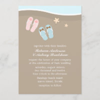 Son et ses tongs Flip Flops Beach Wedding