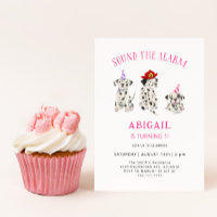 Son L'alarme pompier Fille fête d'anniversaire