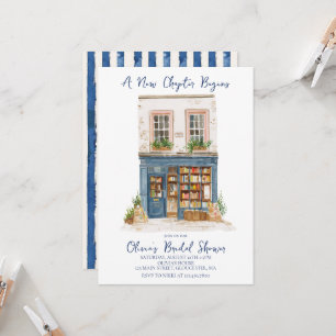Invitation Son nouveau chapitre commence Livre thème douche d