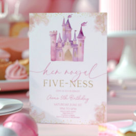 Invitation Son Royal Five-Ness Princess 5th Birthday Party