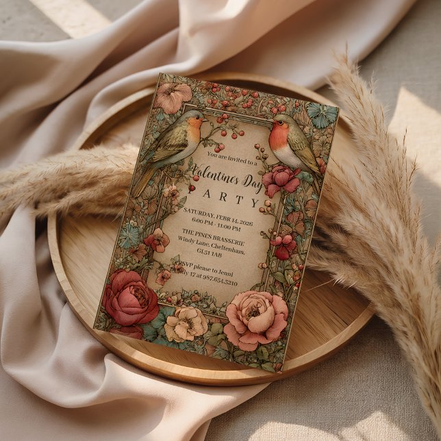 Invitation Songbirds & Roses Valentine Party (Créateur téléchargé)
