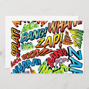 Invitation Sons d'art de la bande dessinée rétro