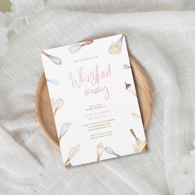 Invitation Soon to be whisked away bridal shower (Créateur téléchargé)