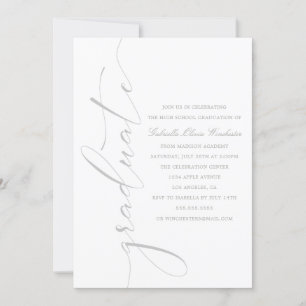 Invitation sophistiquée de fête de remise des