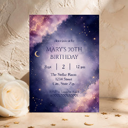 Invitation sophistiquée pour 70e anniversaire | Cé