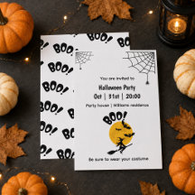Sorcière BOO personnalisée, Chauves-souris & Plein