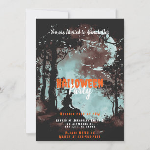 Invitation Sorcière dans la fête de la Lune des Chauves-Souri