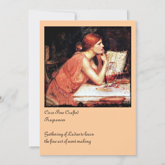 Invitation Sorcière et potions du Circe (Devant)