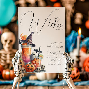 Invitation Sorcières, Buvez ! Soirée d'Halloween