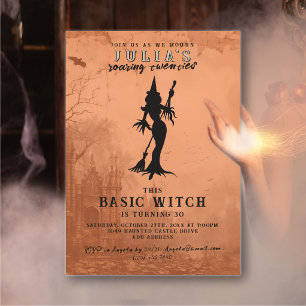 Invitation Sortie de sorcières Halloween Château hanté Annive