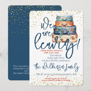 Invitation Sortir de la fête de déménagement familiale