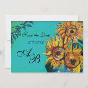 INVITATION SOUFFRANCES EN TURQUOISE BLUE MONOGRAM DE LA FÊTE 