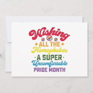 Invitation Souhaiter À Tous Les Homophobes Un Mois De Super F