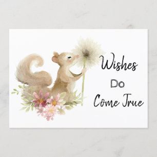 Invitation *~* Souhaiter Souris souffler Dandelion Douche Inv