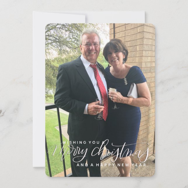 Invitation Souhaitez-vous un joyeux Noël (Devant)