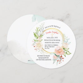 Invitation Soula Round Baptism