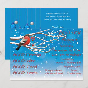 Invitation Souper-partage de Noël