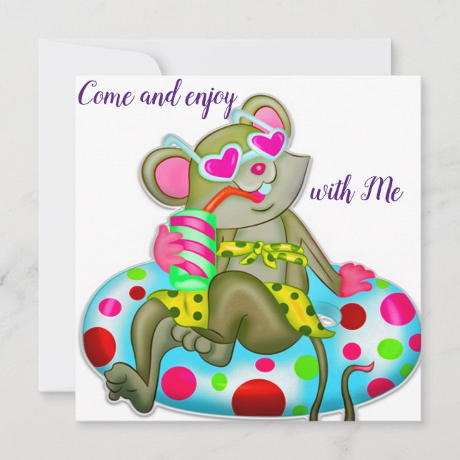 Invitation Souris (Devant)