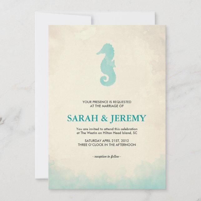 Invitation Sous la mer (Devant)