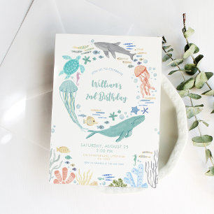 Invitation Sous la mer 2e anniversaire