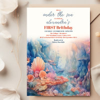 Sous la mer Animaux 1er anniversaire