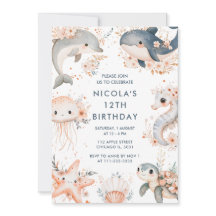 Sous la mer Animaux fête d'anniversaire