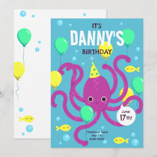 Invitation sous la mer, Anniversaire de Pieuvre