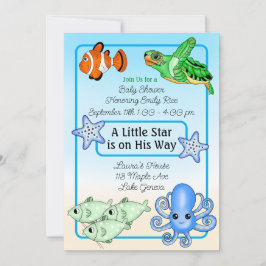 Invitation Sous la mer | Baby Sea Creatures Baby shower