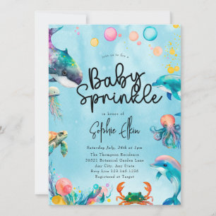 Invitation Sous la mer Baby Sprinkle