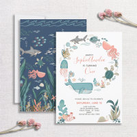 Sous la mer Océan Animaux 1er anniversaire Script