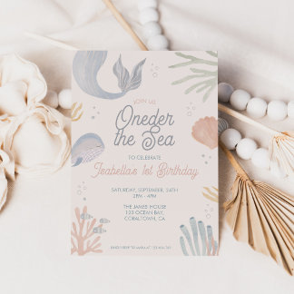 Invitation Sous la Mer Sous la Mer Océan Première Fête d'anni