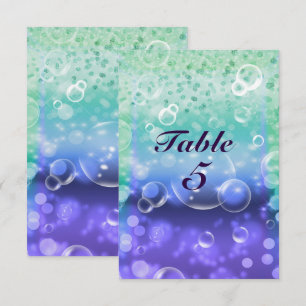 Invitation Sous la table de Sea Tropical Ocean Sparkle Party