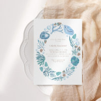 Sous le Baby shower nautique de l'aquarelle marine