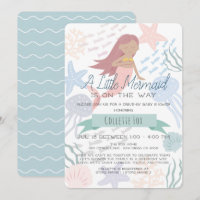 Sous le Baby shower Sea Mermaid Green Drive-by I