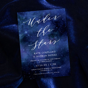 Invitation Sous les étoiles Mariage d'étoiles d'astronomie sp